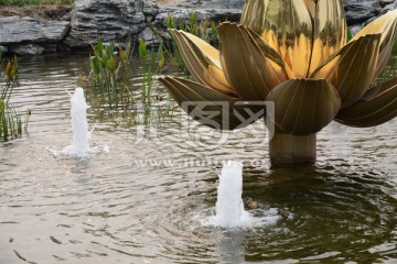 莲花喷泉