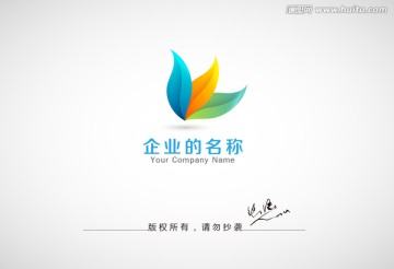 叶子logo 花瓣logo