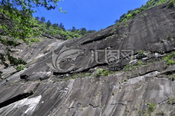 山崖石头壁