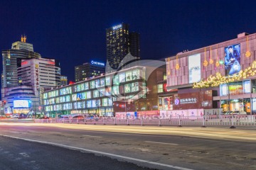 宁波商业街夜景