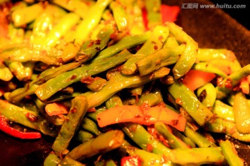 美食餐饮 炒四季豆