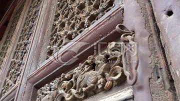 西安城隍庙木雕门