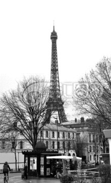 巴黎市区书报亭埃菲尔铁塔