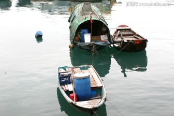 香港 海边 渔船
