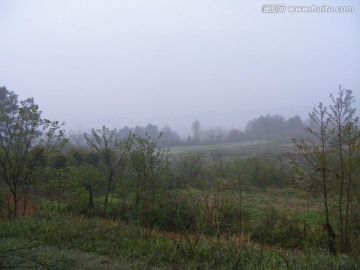 清晨的山里