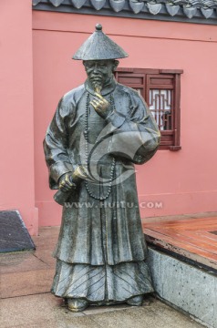 清朝科举考官雕像
