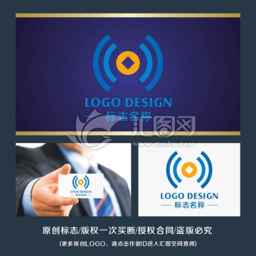 wifi财经 标志LOGO