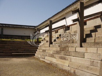 大阪天守阁 大阪城公园 城墙