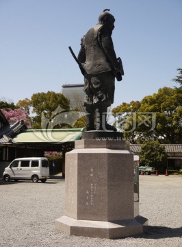 大阪天守阁公园秀吉像