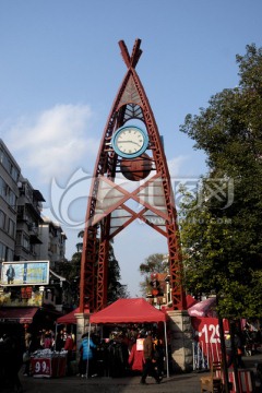 桂林正阳路步行街 钟塔