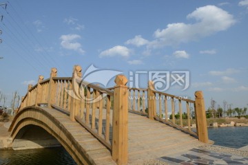 木制拱桥 木桥