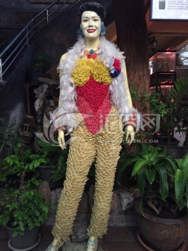 曼谷安全套主题餐厅装饰物