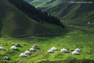 乌鲁木齐南山白杨沟风光 新疆