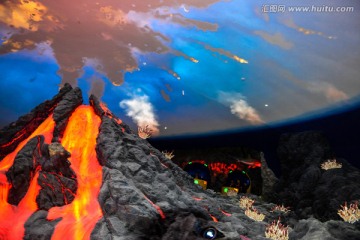 珠海长隆海洋王国海底火山喷发