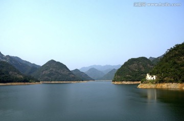 兰溪芝堰水库库区水面高清全景