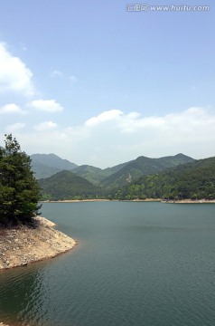 义乌王大坑水库竖幅全景