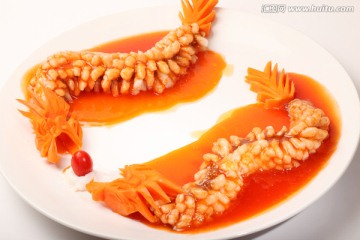 双龙戏珠 美食拼盘