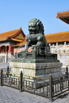 北京故宫石狮子
