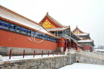 北京故宫雪景