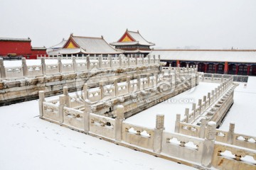 北京故宫雪景