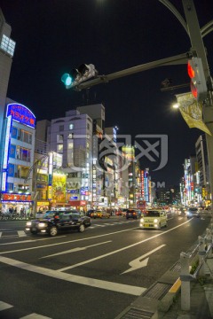 东京上野街头 夜景