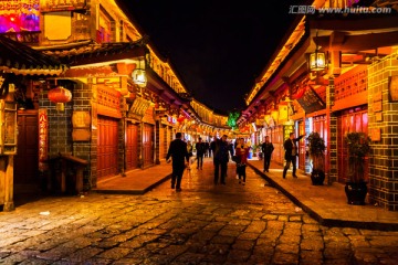 丽江古城夜景