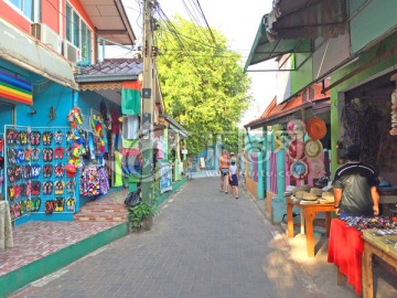 泰国芭提雅建筑 步行街