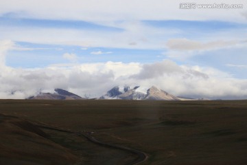 公路 雪山 西藏