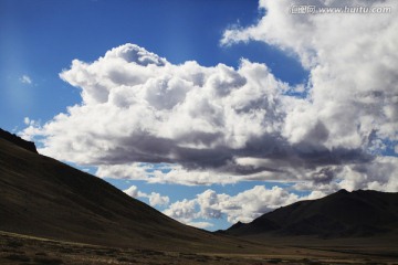 山峰 云彩 西藏