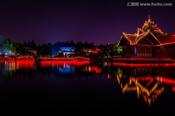 泰式建筑 夜景