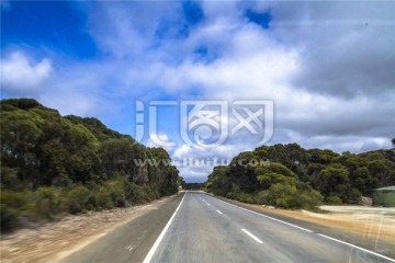 澳洲袋鼠岛热带雨林公路风光