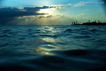 风光 海上黄昏
