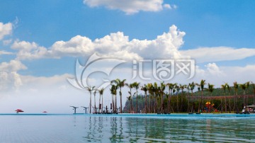 秀丽湖滨