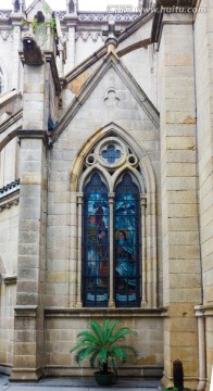 石室圣心大教堂 欧式窗户