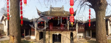 无锡惠山古镇 张中丞庙全景接图