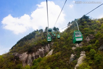 缆车 龟峰山 高山缆车