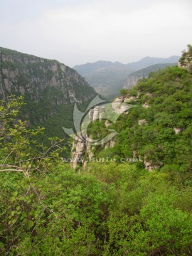 青山 林州五龙洞景区 大山