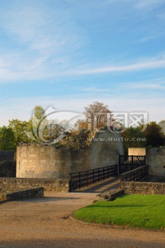 法国卡昂城堡 残垣断壁