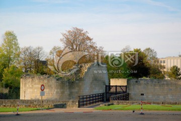 法国卡昂城堡 残垣断壁