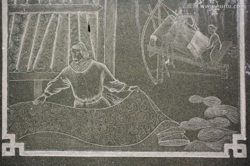丝绸织布 雕刻壁画