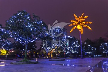 衡阳生态公园夜景