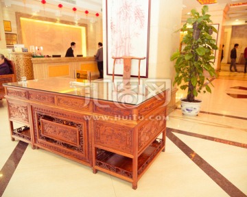 宾馆 红木办公桌