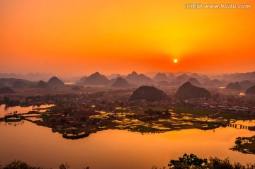 普者黑 青龙山日出