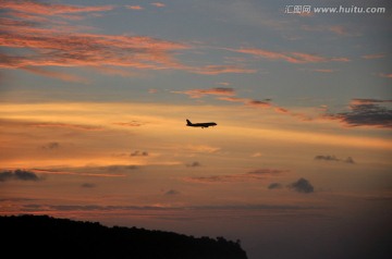 兰卡威珍南海滩晚霞