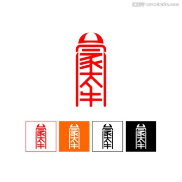 蒙太牛 字体logo