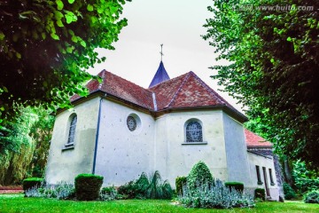法国小镇教堂