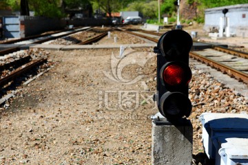 铁路 铁轨 指示灯 信号灯