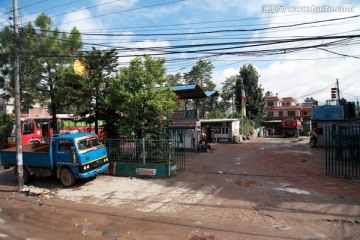 尼泊尔街道