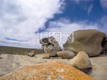 袋鼠岛海岛岩石