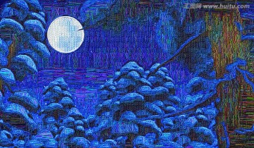 夜色风景画